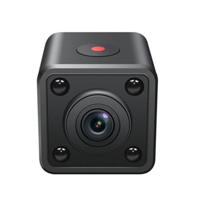 Camera spion mini HD 1080P, unghi larg 120, wireless, cu viziune nocturna, reincarcabila