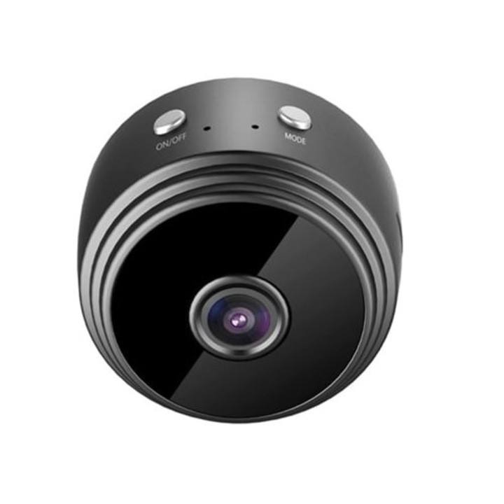 Camera spion mini ascunsa 4k, inregistrare audio si video, viziune nocturna, detectie miscare