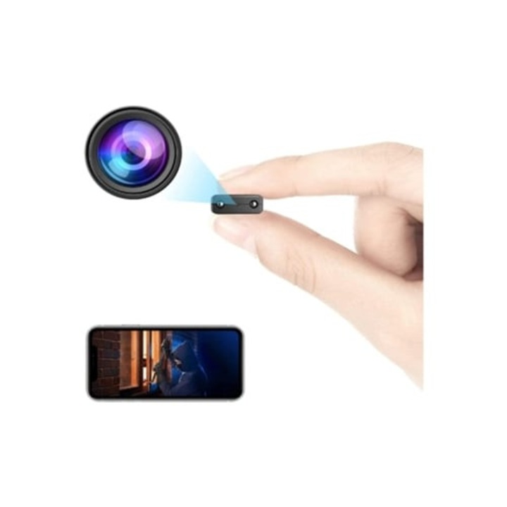 WiFi kémkamera, HD 1080p, mozgásérzékelés, éjjellátó, felhőtárhely