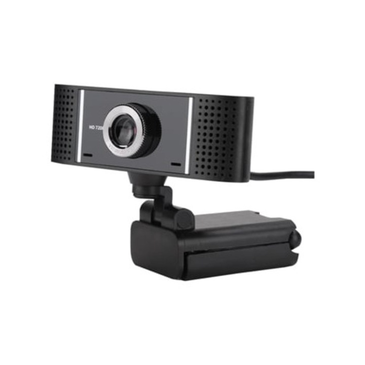 A5 720p HD összecsukható webkamera, kézi fókusz, forgatható, fekete