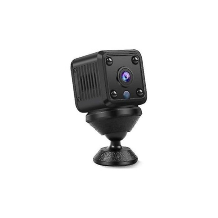 Camera spion mini ascunsa 1080p HD, detectie miscare, unghi larg 150, neagra