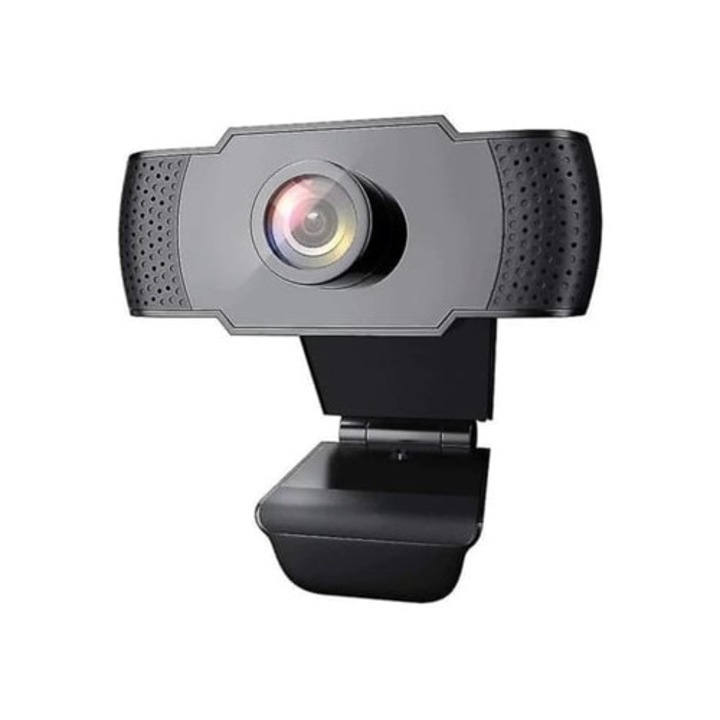 1080p webkamera mikrofonnal, USB 2.0, automatikus fénykorrekció, fekete