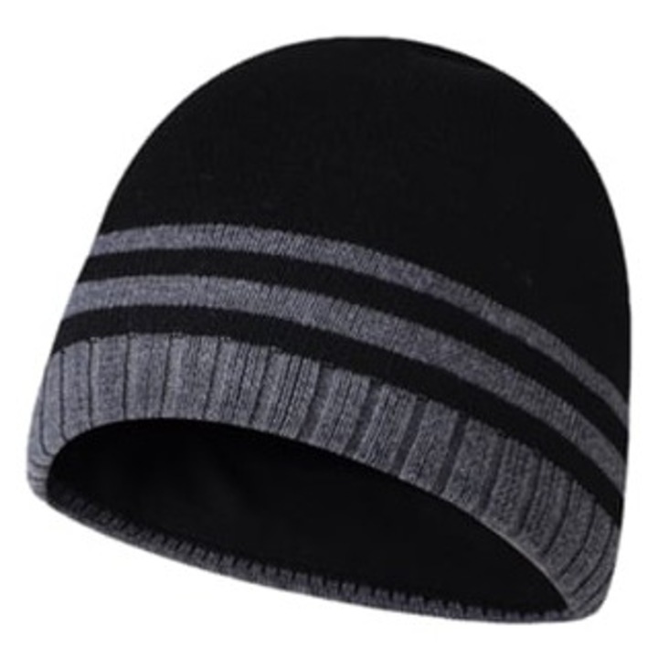 Férfi téli sapka mandzsettával, egyszerű