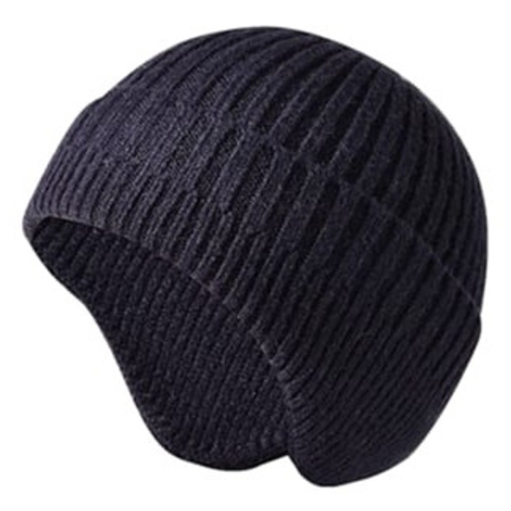 Sapca tricotata casual unisex pentru barbati, bleumarin