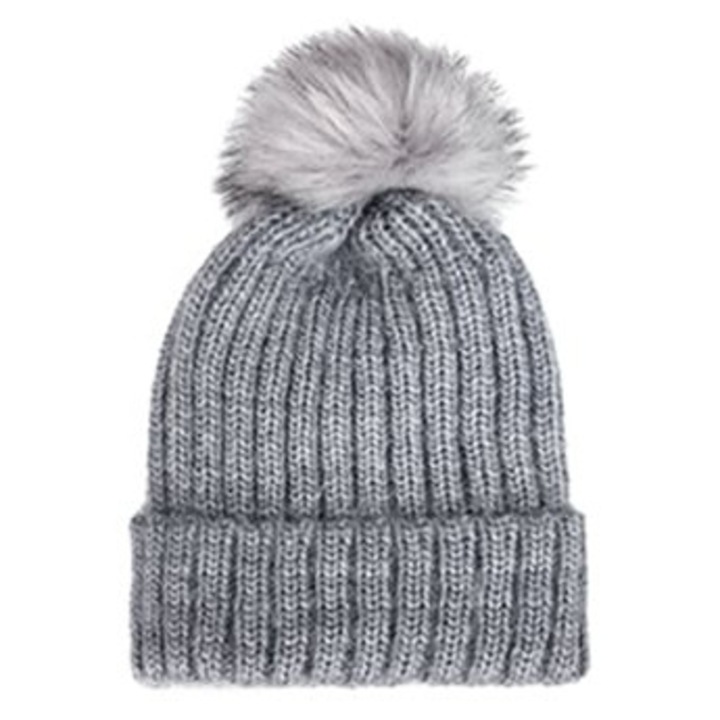 Caciula de iarna pentru femei, lana captusita, multicolor