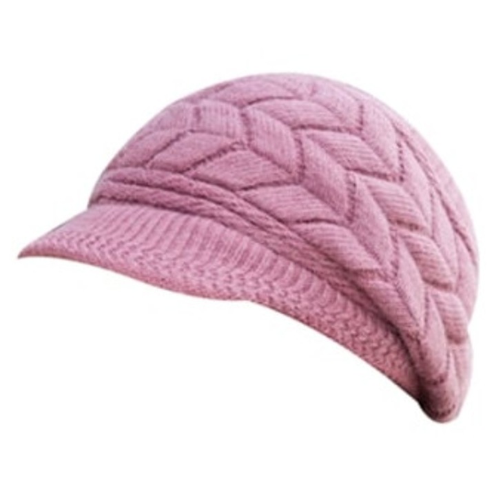 Női hétköznapi téli sapka napellenzővel