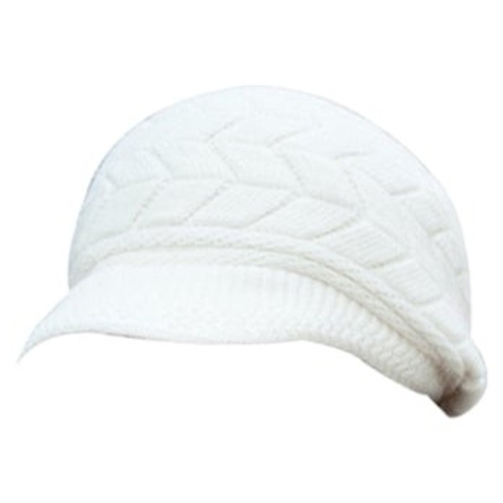 Női alkalmi téli sapka vizorral, többszínű