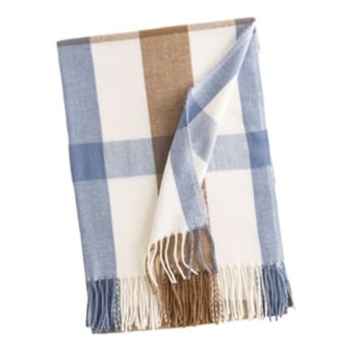 Hosszú kötött sál nőknek, kék, 27.5x70.8cm