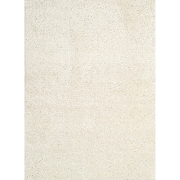 Covor Shaggy, Seta Hali, crem, 160x220 cm, pentru încălzire prin pardoseală, prietenos cu alergicii