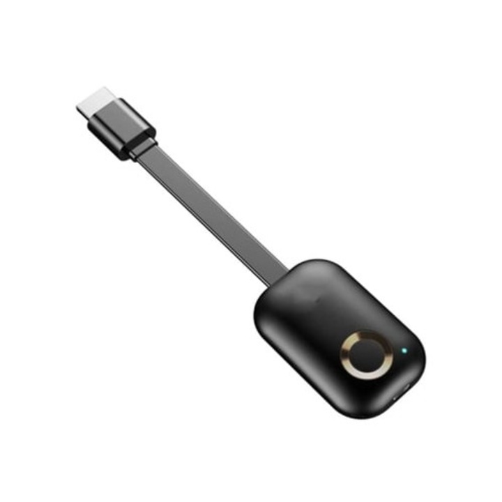 Vezeték nélküli HDMI stick, vetítő adapter, 4K, fekete