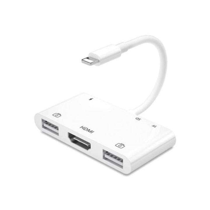 Четец за SD/TF карти с HDMI за телевизор, HDMI AV HDTV 1080p кабел, комплект