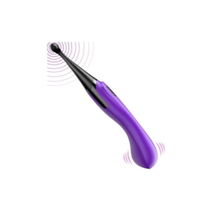 Vibrátor 2 az 1-ben csikló és G-pont stimulálására, lila, méretei nem meghatározottak