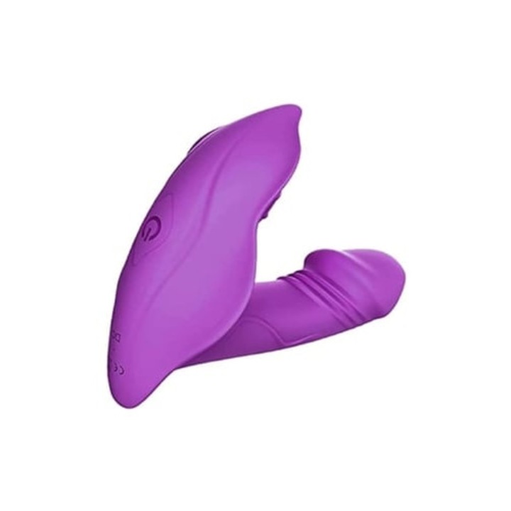 Vibrátor, távirányítóval, nőknek, élvezeti játékszett, lila