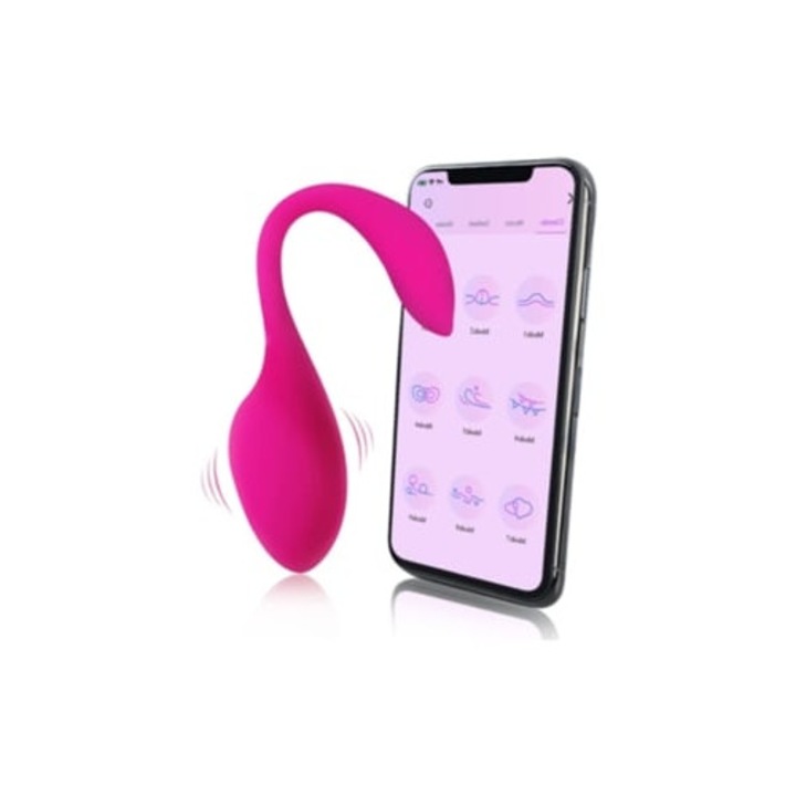 Bluetooth távirányítós vibrátor, 2 sebességes, rózsaszín