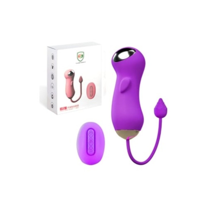 Távirányítós vibrátor, lila