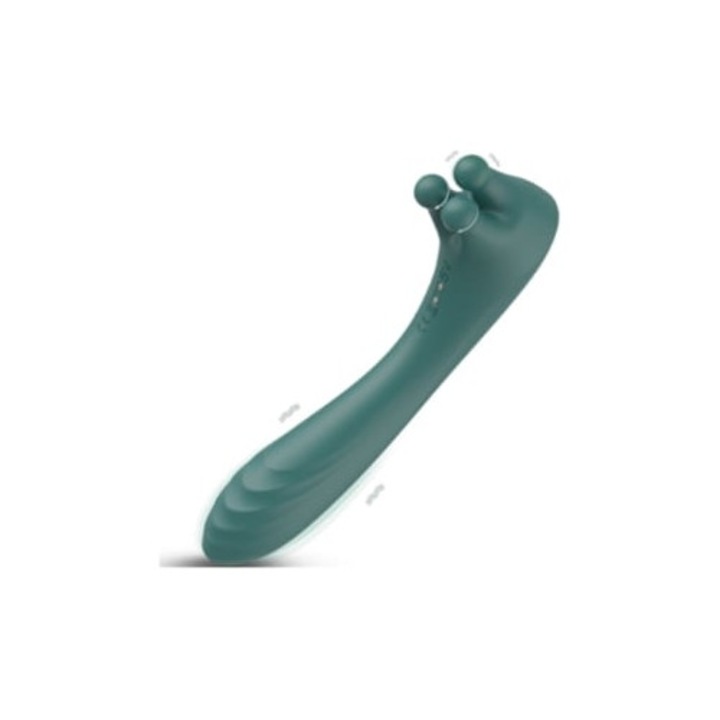 G-pont vibrátor, 9 örömmód, zöld