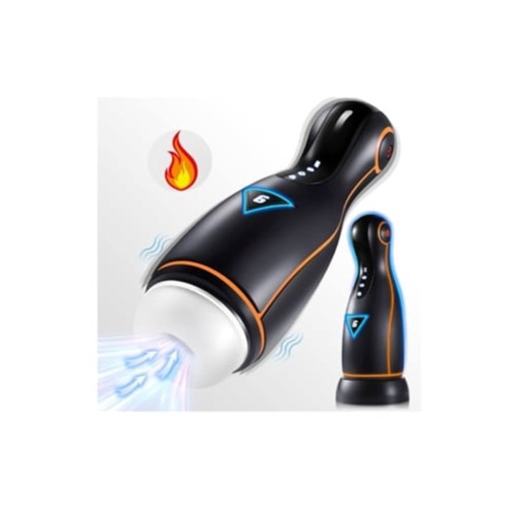 Automatikus maszturbátor, 3D, fűtés, fekete