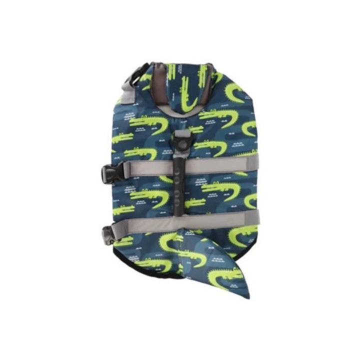 Jacheta de salvare ajustabila pentru caini, multicolor, inaltime mare, material confortabil