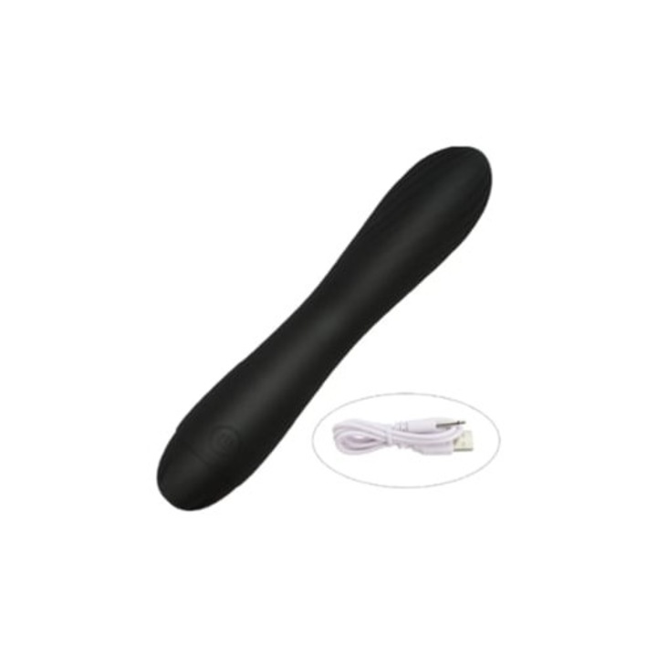 Hordozható elektromos vibrátor, fekete, vezeték nélküli