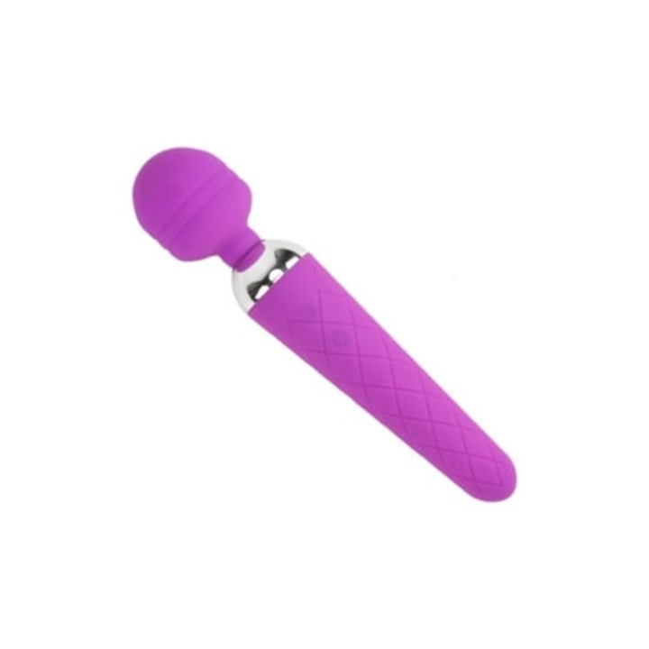 Hordozható vibrátor, többsebességes, vízálló, lila, 10-szeres teljesítmény, USB-ről tölthető