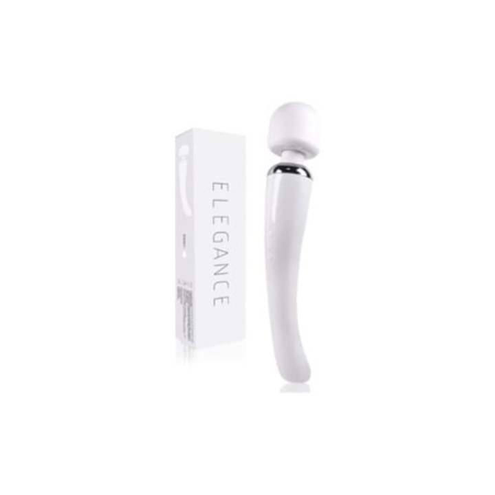 Személyes terápiás masszírozó, 8 sebesség, 20 rezgésminta, fehér