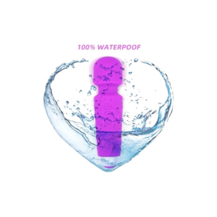 Erőteljes vibrátor, 8 sebesség, 20 rezgésmód, vezeték nélküli, lila