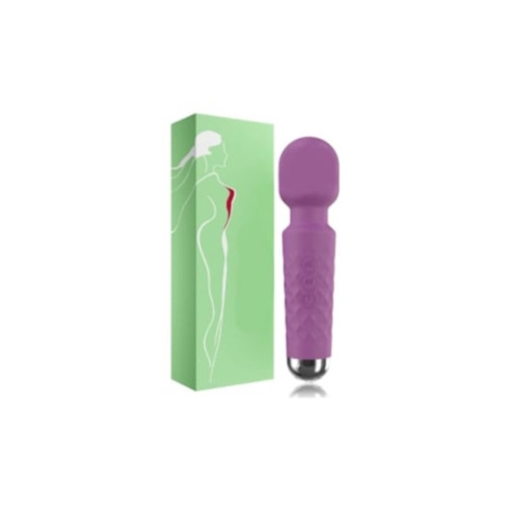 Vibrátor Mini Vezeték nélküli, 20 Rezgés, 5 Sebesség, Vízálló, Ibolya