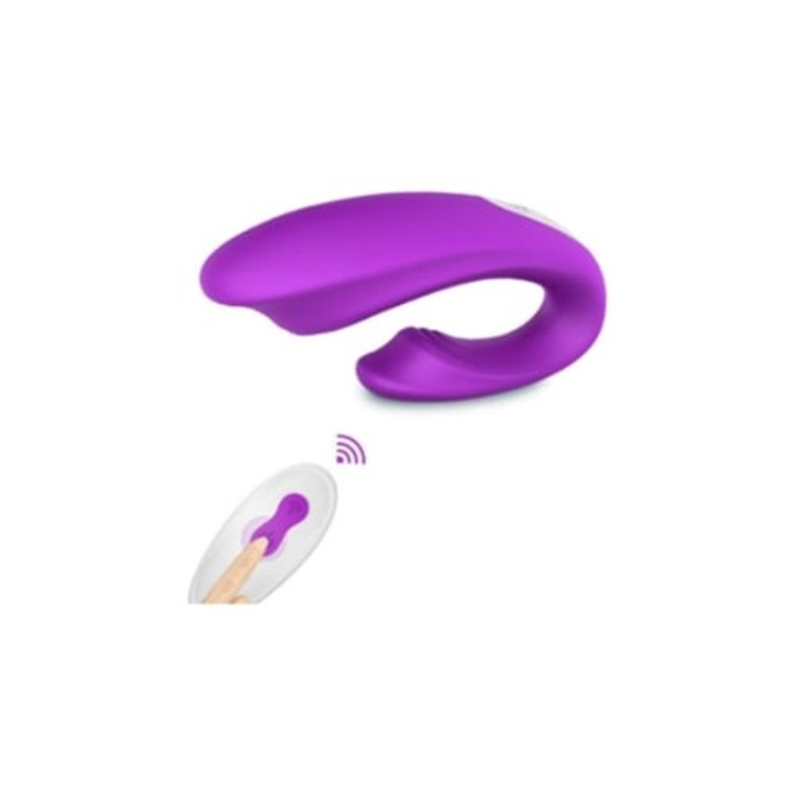 Вибратор за G-точка с дистанционно управление, 9 интензивни вибрации, лилав