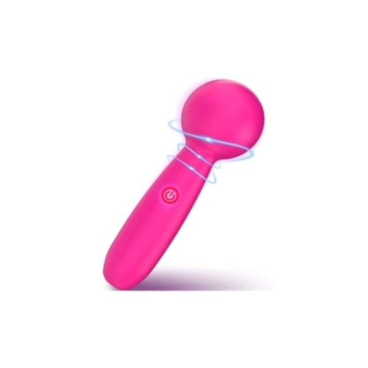 Kis vibrátor nőknek, mellbimbó-stimulátor, 10 rezgési mód, rózsaszín