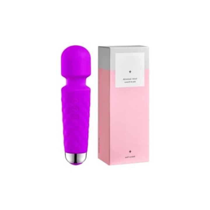 Erőteljes vibrátor, 8 sebesség, 20 vibrációs mód, vezeték nélküli, lila