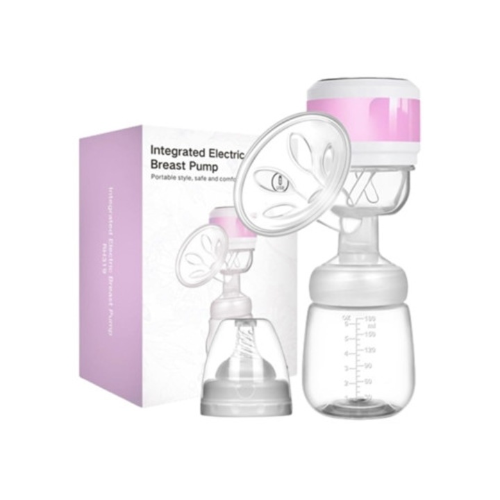 Elektromos mellszívó, 3 üzemmód, 20 szint, 24mm, hordozható, rózsaszín