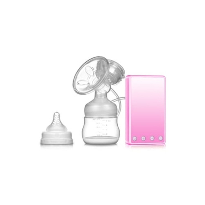 Elektromos mellszívó, automata masszázs, erős és csendes szívás, rózsaszín