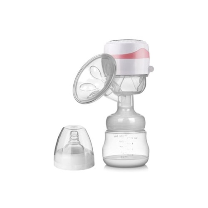 Elektromos mellszívó, 3 mód, 20 szívásszint, memória és masszázs funkció, rózsaszín, 1 darab