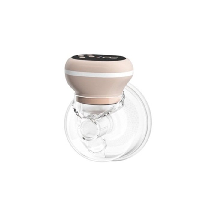 Hordozható elektromos mellszívó, rózsaszín, anyatejgyűjtő készlet