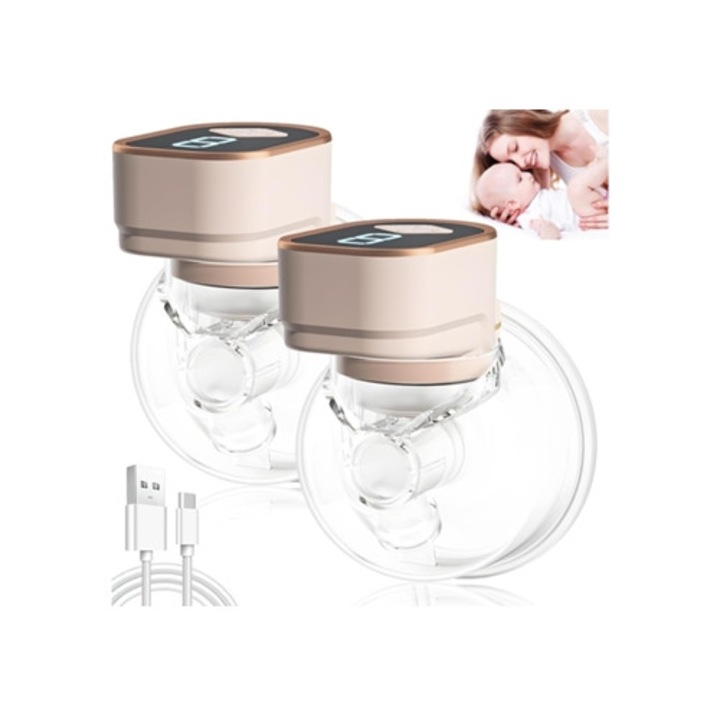 Mellszívó szett, 3 mód, 9 szint, rózsaszín