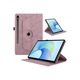Husa pentru tableta Samsung Galaxy Tab S9fe/x510/10.9 Tree of Life, rotativa, roz aurie