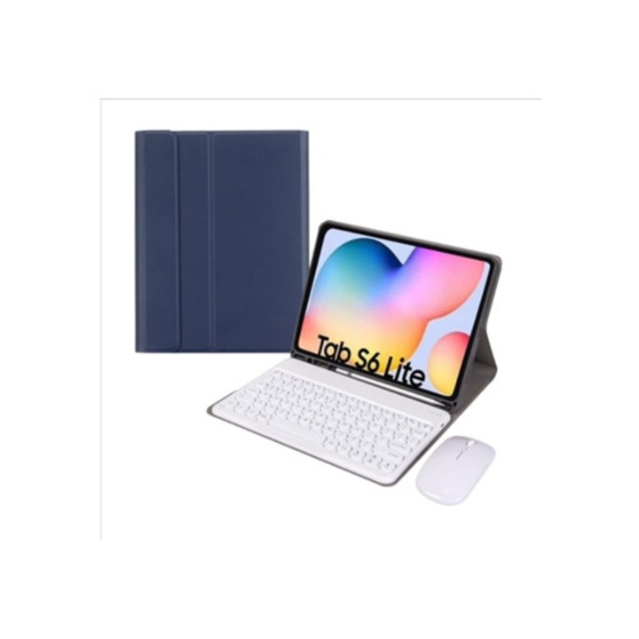 Husa tableta pentru Samsung Galaxy Tab S6 Lite 10.4, albastru inchis