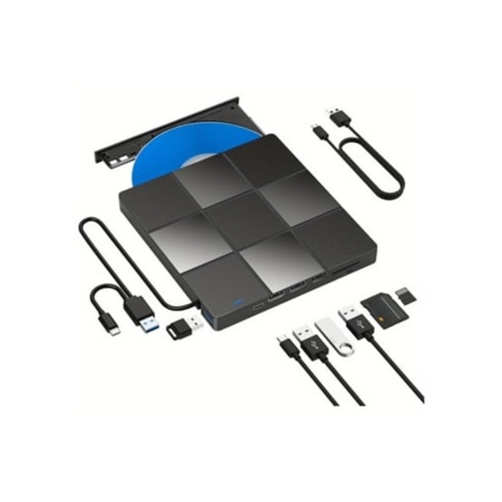 Unitate optica externa, DVD Drive, portabil, USB 3.0 Type C