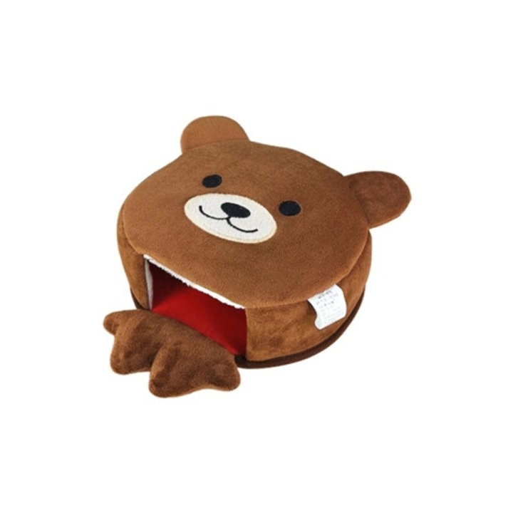 Mousepad incalzit din flanel, cu suport pentru incheietura, model Urs Gusshious, USB