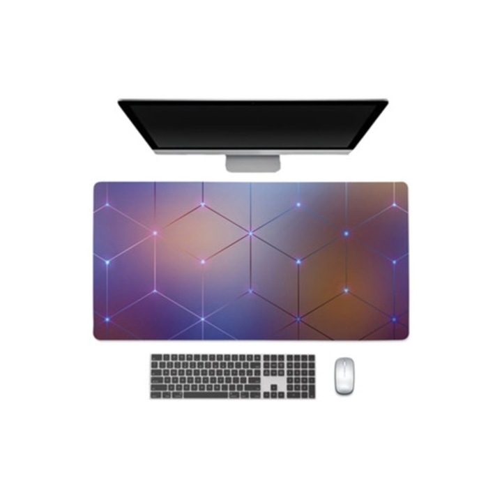 Mousepad Gusshious, méret 400x900x2mm, Cube design