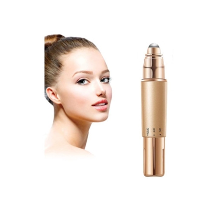 Aparat de ras pentru fata Dermaplane Flawless, hipoalergenic, auriu