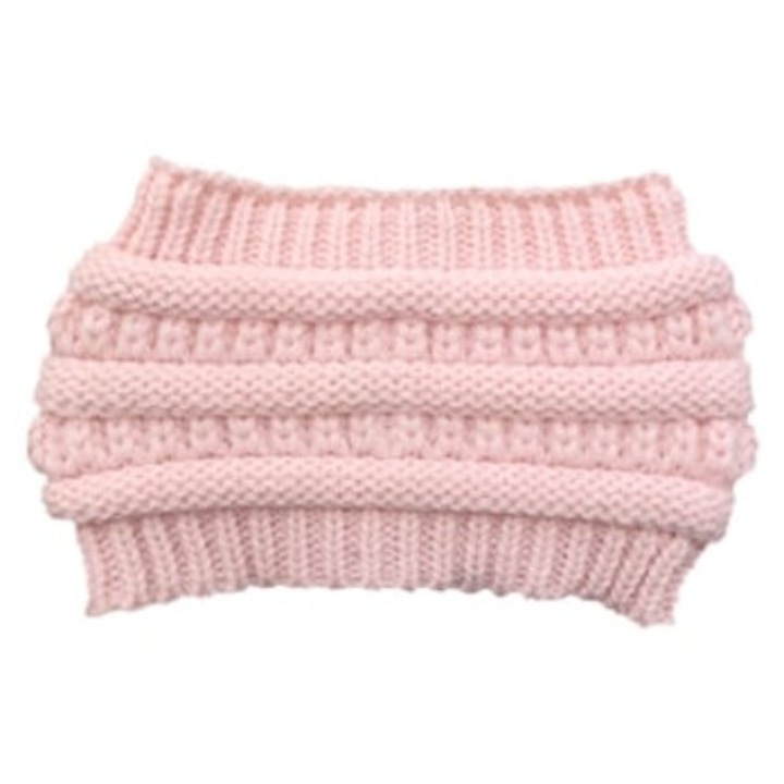 Női téli sapka, rózsaszín