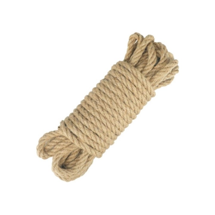 Ютено въже 8мм, 10 метра, за декорация, „Направи си сам“, градинарство, котешко дърво