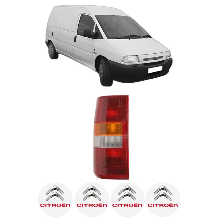 Lampa Stop Spate Stanga CITROEN JUMPY I Van (BS_, BT_, BY_, BZ_) din 1995-2006, Auto, DEPO, 4x Stickere auto cu CITROEN