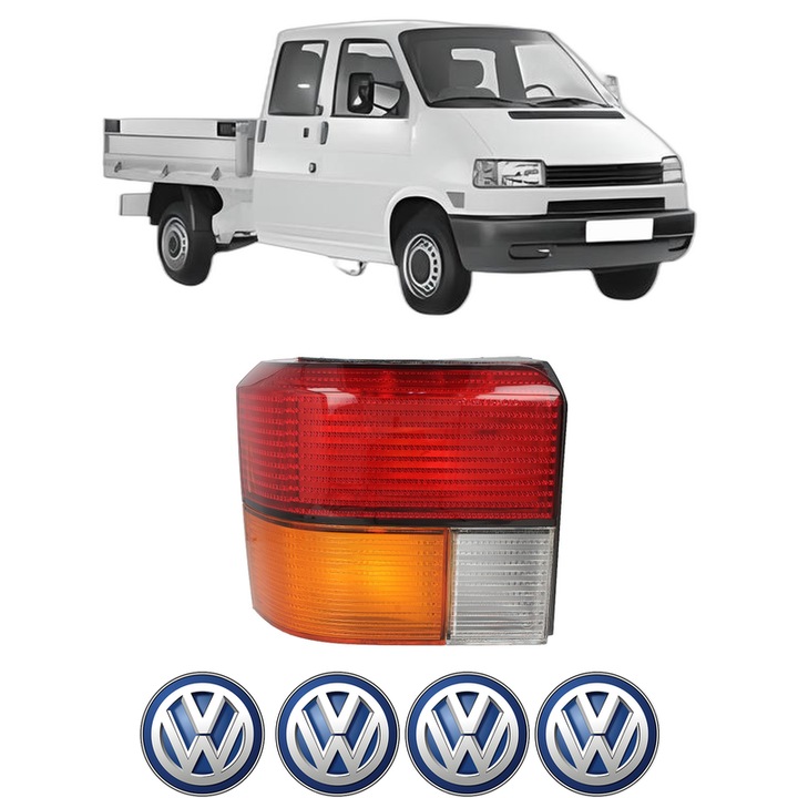 Lampa Stop Spate Stanga Volkswagen TRANSPORTER T4 Platform/Chassis (70E, 70L, 70M, 7DE, 7DL, 7D din 1990-2003, Auto, TYC, 4x Stickere auto cu Volkswagen