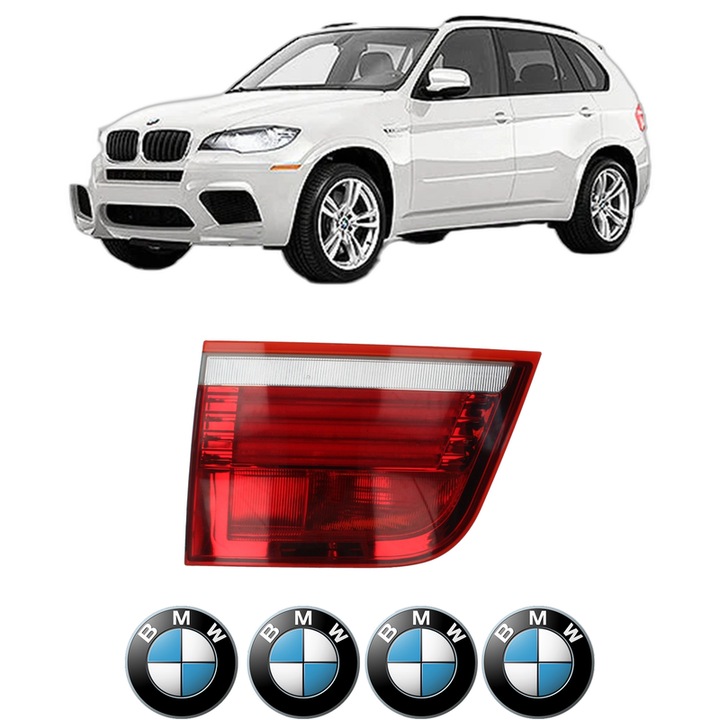 Lampa Stop Spate Stanga BMW Seria X5 (E70) din 2006-2013, Auto, DEPO, 4x Stickere auto cu BMW