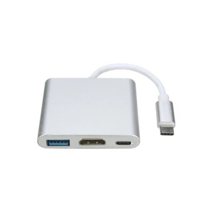 USB 3.1 Type C – USB 3.0, HDMI 4K, 10Gbps hub, MacBook kompatibilis