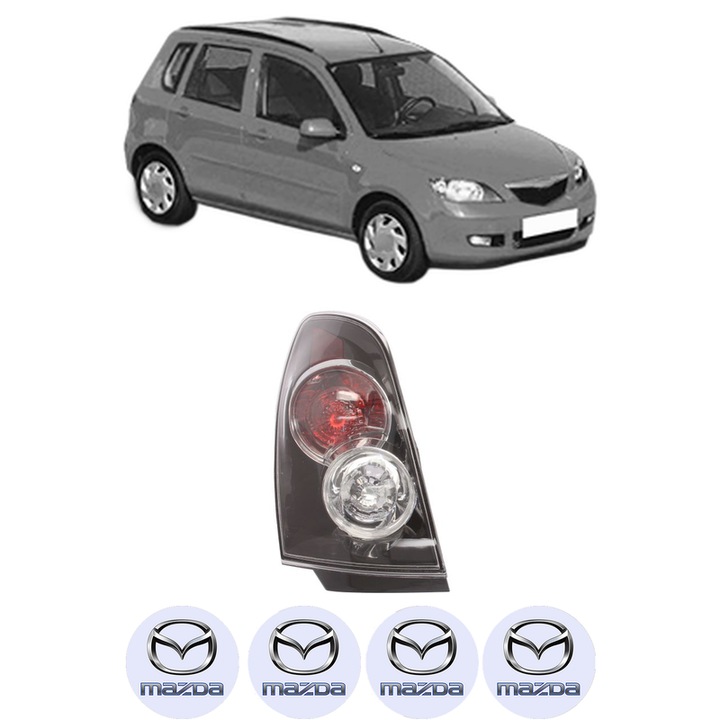 Lampa Stop Spate Dreapta MAZDA 2 (DY) din 2003-2007, Auto, DEPO, 4x Stickere auto cu MAZDA