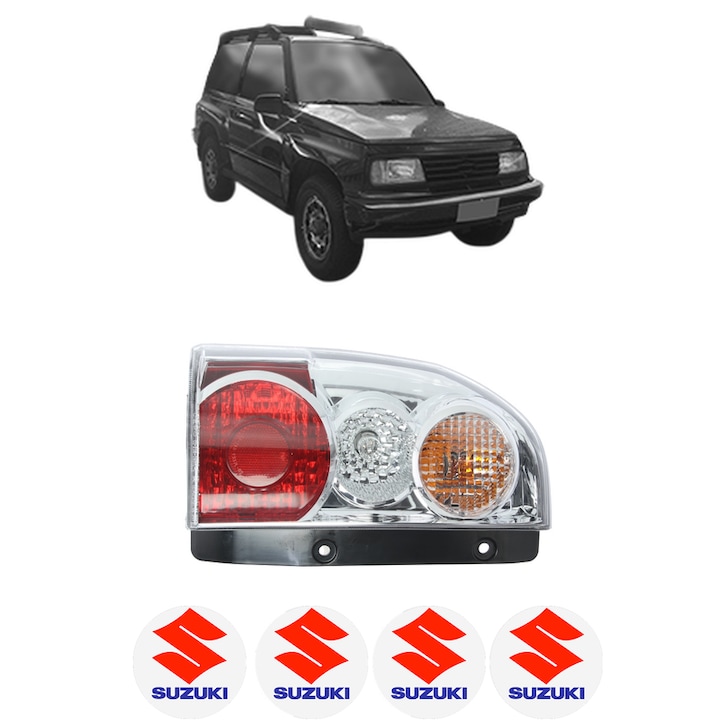 Lampa Stop Spate Stanga SUZUKI VITARA (ET) din 2003-2005, Auto, DEPO, 4x Stickere auto cu SUZUKI