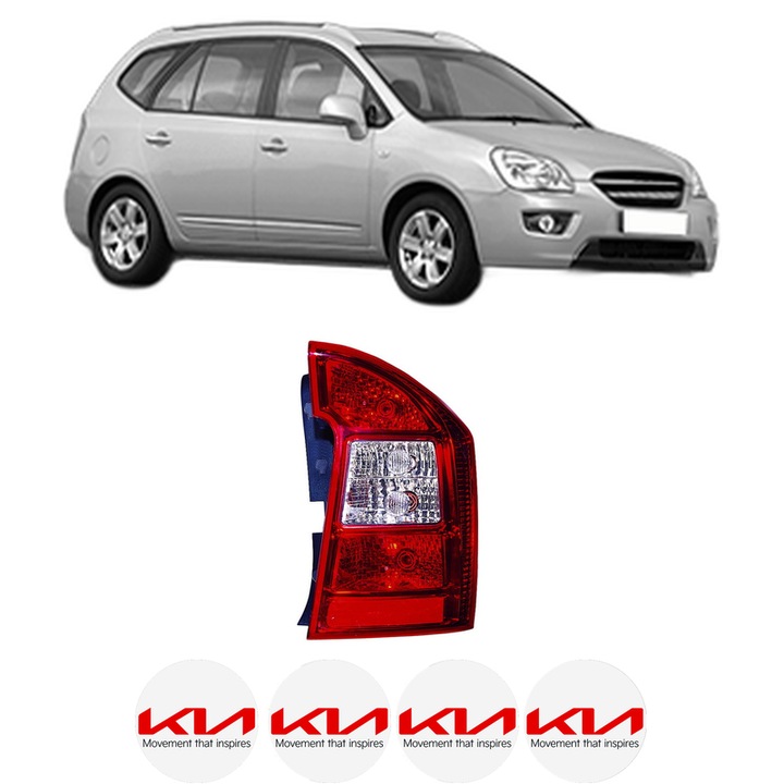Lampa Stop Spate Dreapta KIA CARENS III MPV (UN) din 2006-2013, Auto, DEPO, 4x Stickere auto cu KIA